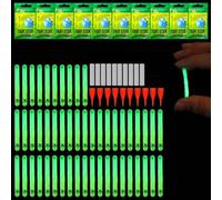 MisFun 50 Pezzi Bastoni di Light di Pesca, 4,5 x 37 mm Luce Fluorescente Pesc, Starlight Pesca Notturna, Bastone Luminoso da Pesca, Glow Stick Pesca, Bastoncini Luminosi Pesca Notturna