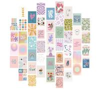 MisFun 50 Pezzi Kit Collage da Pareti Estetiche, Immagini Estetiche per Collage da Parete, Boho Aesthetic Pictures, Kit di Collage da Parete, per Camere, Dormitori, Foto, Camera da Letto