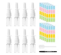 MisFun 8 Pezzi Flacone Spray Vuoto, Nebulizzatore Nasale, Spruzzatori Nasali Vuoti 20ml, Spruzzatori Nasali di Plastica Bottiglia, Ricaricabili Nebulizzatori Fini, per Cosmetici Acqua Salina