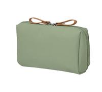 MisFun Borsa da Toilette da Viaggio, Mini Pochette Trucchi in Nylon, Portatile Sacchetto Trucco Viaggio per Donne, Beauty Case da Viaggio Impermeabile Piccola Borsa Cosmetica per Viaggi, Uscite Verde
