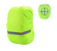 MisFun Copri Zaino per Pioggia, Coprizaino Impermeabile, Coprizaino Antipioggia, Parapioggia per Zaino, Zaino Impermeabile, con Striscia Riflettente per All'aperto, Alpinismo, Ciclismo(Verde, S)