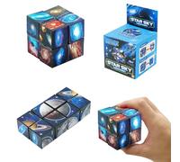 MisFun Cubo di Rubik, Cubo Magico, Cubo di Ruabik Strani, Cubo Magico Infinito 2 in 1, 3D Puzzle Cubo, Cubo di Decompressione Creativo per Bambini e Adulti,Regalini di Festa Compleanno