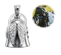 MisFun Guardian Bell Moto, Campanella Moto Oleoso, Angelo Custode Motociclista Campanella, Angeli Portachiavi, Con Anello Appeso, Guardian Bell Portafortuna Moto, per Auto Biciclette Moto