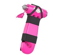 MisFun Martello di Sicurezza per Auto, Interruttore per Finestrini, Strumento di Fuga di Emergenza 3 in 1 con Taglierino per Cintura di Sicurezza, Martello di Fuga Rosa per Auto, Famiglia