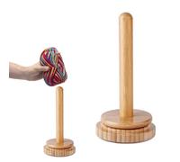 MisFun Porta Gomitolo, Svolgitore per Lana in Legno con Cuscinetti a Sfera, Porta Filato Girevole, Dispenser per Filato Uncinetto, Supporto per Dispenser per Filati, Supporto per Gomitoli in Legno