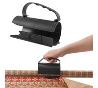 MisFun Taglia Carta Regalo, Wrapping Paper Cutter, Tagliacarta per Rotolo, Taglia Carta Tubolare, Taglierina per Carta Scorrevole con Maniglia, per Natale, Halloween, Compleanno(Nero)