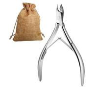 MisFun Tagliaunghie, Tronchesino Unghie Piedi, Tronchesino Cuticole, Pedicure per Attrezzi, Con Borsa Portaoggetti, per Le Unghie Dei Piedi Grosse o Incarnite e Unghie Mani (Argento)