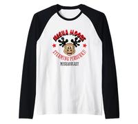 Misha Moose Mishaoblast Divertente Propaganda Sovietica retrò Maglia con Maniche Raglan