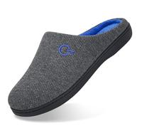 Mishansha Ciabatte Casa Invernali Uomo Pantofole Memory Foam Caldo Comode Antiscivolo Home Scarpe Interno e Esterno Grigio 40/41