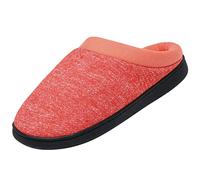 Mishansha Donne Calde Ciabatte Invernali Caldo Peluche Slippers Antiscivolo Confortevole Pantofole per la Casa per Uomo Scarpe Interni Esterno, rosso 37