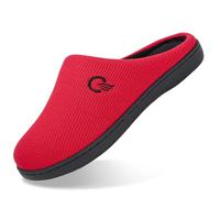 Mishansha Pantofole Donna Ciabatta Invernali Home Scarpe Memory Foam Caldo Comode Antiscivolo Ciabatte Casa Interno e Esterno Rosso 42/43