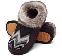 Mishansha Pantofole Donna Invernali Ciabatte Invernali da Casa Peluche Pantofole Memory Foam Imbottite per Donna Viola,Gr.37 EU