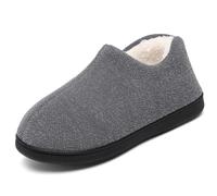 Mishansha Pantofole Uomo Donna Calde Peluche Invernali Grigio Caldo 41 EU