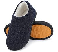 Mishansha Pantofole Uomo Invernali Ciabatte Uomo Invernali da Casa Calde Ciabatte Casa Peluche Babbucce Memory Foam Pantofole Chiuse blu,Gr.39