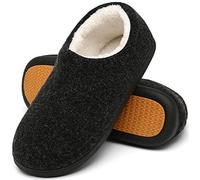 Mishansha Pantofole Uomo Invernali Ciabatte Uomo Invernali da Casa Pantofole Calde Ciabatte Casa Peluche Babbucce Memory Foam Pantofole Chiuse Nero,Gr.46