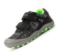 Mishansha Scarpe da Passeggio per Ragazzi Ragazza Traspiranti Scarpe da Trekking Corsa Conveniente Sportive Tennis Sneakers, Neroebano 33 EU