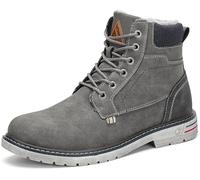 Mishansha Scarpe Invernali Uomo, Stivali da Neve Caldi, Grigio 47