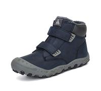 Mishansha, scarpe sportive per bambini, con chiusura in velcro, per trekking e camminate, Blu (Blu scuro), 28 EU