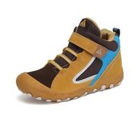 Mishansha, scarpe sportive per bambini, con chiusura in velcro, per trekking e camminate, Giallo (4a giallo), 34 EU