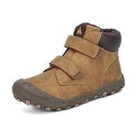 Mishansha, scarpe sportive per bambini, con chiusura in velcro, per trekking e camminate, Marrone (marrone), 35 EU