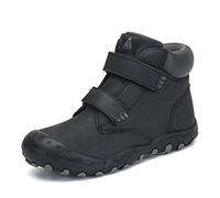 Mishansha, scarpe sportive per bambini, con chiusura in velcro, per trekking e camminate, Nero (Nero ), 34 EU