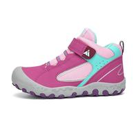 Mishansha, scarpe sportive per bambini, con chiusura in velcro, per trekking e camminate, Rosa (4a rosa), 29 EU