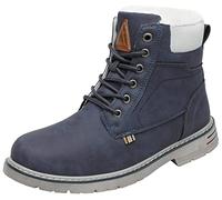Mishansha Scarponcino Uomo Donna Stivaletti Invernale Blu Lapislazzuli 38EU