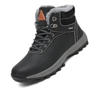 Mishansha Stivaletti Donna Invernali Caldi Foderati Morbidi Antiscivolo Scarpe da Neve Casual Trekking Outdoor Nero EU 40