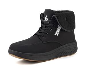 Mishansha Stivali da Neve Donna Impermeabile Piattaforma Stivali Donna Scarpe Dimagranti Foderati di Pelliccia Snow Boots nero 40