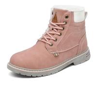 Mishansha Stivali Donna Invernali Caldo Scarpe da Neve Antiscivolo Scarponcini Casual Rosa 36