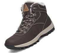 Mishansha Uomo Scarpe Invernali Donna Stivali da Neve Calda Stivaletti Impermeabili da Trekking 48 EU