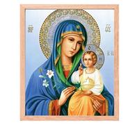 MISHBAY Pittura con Diamanti per Adulti Religione 30x40 cm con cornice - Diamond Painting Kit Completo fai-da-te Rilassante per Donne e Principianti - Hobby Creativo per una Pausa Tranquilla