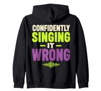 Misheard Lyric Humor Singing It Wrong Felpa con Cappuccio