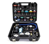 Mishimoto MMTL-CPT-28 - Tester per la pressione del liquido di raffreddamento e kit di ricarica sottovuoto, 28 pezzi, universale, nero