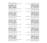 MISHITI Resistore al cemento 0,33R 5 W 5% 0,33R 0,33 Ohm Resistore Non Induttivo BPR56