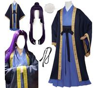 Misiedoi The Apothecary Diaries - Costume per cosplay di Jinshi, uniforme kimono Hanfu, Outfit+parrucca, XX-Large