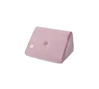 MISIOO FOLDIE Cuscino a Cuneo - Cuscino da Lettura per Cameretta Bambino - Elegante Cuscino di Schiuma - Velluto - Complemento Ideale per il Materasso Pieghevole - 60x50x36 cm - Viola