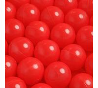 MISIOO Palline da bagno per palline, 50 pezzi, dimensioni 6 cm, plastica sicura, atossica, resistenti allo schiacciamento, colore rosso, giocattolo per bambini, giocattolo a partire da 1 anno, per