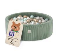 MISIOO Piscina Bambini Lavabile 90x30cm - Piscina con Palline per Bambini - Gioco Sicuro e Divertente per Interno - Facile da Pulire e Perfetto per Ore di Divertimento in Famiglia!