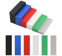 MISIQIMA 60 distanziatori in plastica, 100 x 28 mm, piastre di supporto in plastica, 1-6 mm, diverse dimensioni, distanziatori utilizzati per livellare e riempire spazi vuoti
