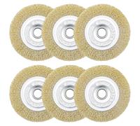 MISIQIMA Set di 6 spazzole per fughe, diametro 115 mm, compatibile con Gloria Multibrush, spazzola per erbacce da giardino per la pulizia di pavimenti