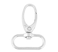 Miskall 20 PCS in Lega di Zinco Girevole Catenacci Borsa Catenacci Aragosta Girevole Trigger Pinze Snap Gancio Reggette Accessori Fai da Te(25mm)