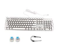 Miskall 900 5 White Mechanical Keyboard Metal Durable for Gaming