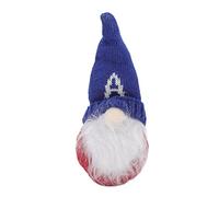 Miskall Decorazioni per Gnomi Patriottici del 4 Luglio, Ornamenti per Feste del Giorno dell'Indipendenza Alfabeto Lavorato a Maglia Bambola Senza Volto Puntelli per le Feste Design (A)