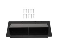 Miskall Exhaust Ventilation Cover ABS Automatic Wind Proof Damper Lockable Range Vent Cover for RV Home (Black)