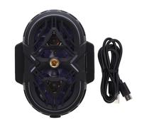 Miskall Magnetic Phone Cooler, Thermostatic Cooling Fan Double Core 3 Level Cooling Temperature Display RGB Cellphone Radiator for Gaming Live Streaming Video Recording