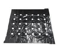 Miskall Pacciamatura Perforata per Serra, Pellicola in PE Perforata Nera ad Alta tenacità e Durevole per la Crescita delle Piante.