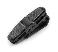 Miskall Porta di Occhiali Sole per Auto, Occhiali Sole Clip Multifunzionale Porta di Occhiali a Facile Accesso ROTALLE per Gli Occhiali Bills Bills Biglietti (Nero)