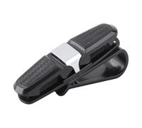 Miskall Porta di Occhiali Sole per Auto, Occhiali Sole Clip Multifunzionale Porta di Occhiali a Facile Accesso ROTALLE per Gli Occhiali Bills Bills Biglietti (Argento)