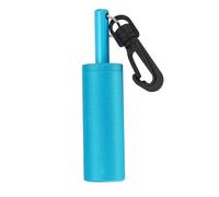 Miskall Shaker magnetico, stick rattle stick di sicurezza immersioni a campana in alluminio slittata in lega di texture bastone suoneria a campana con gancio girevole a 360 ° per (Blue)